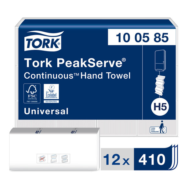 Tork PeakServe® Endlos™ Papierhandtücher Weiß H5
