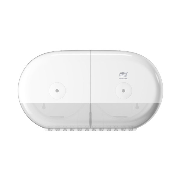 Tork SmartOne® Mini Doppelrollenspender für Toilettenpapier Weiß T9