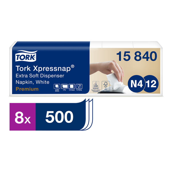Tork Xpressnap® Extra Soft Spenderserviette Weiß N4