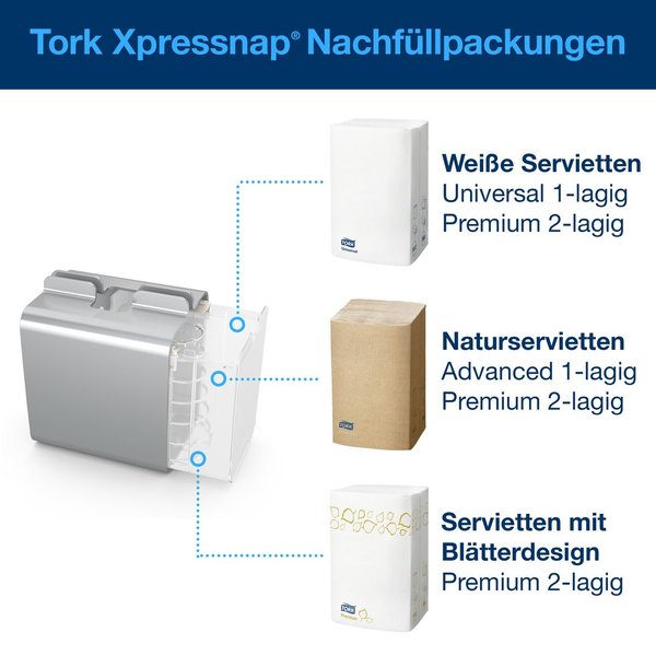 Tork Xpressnap® Tischspender Aluminium N4
