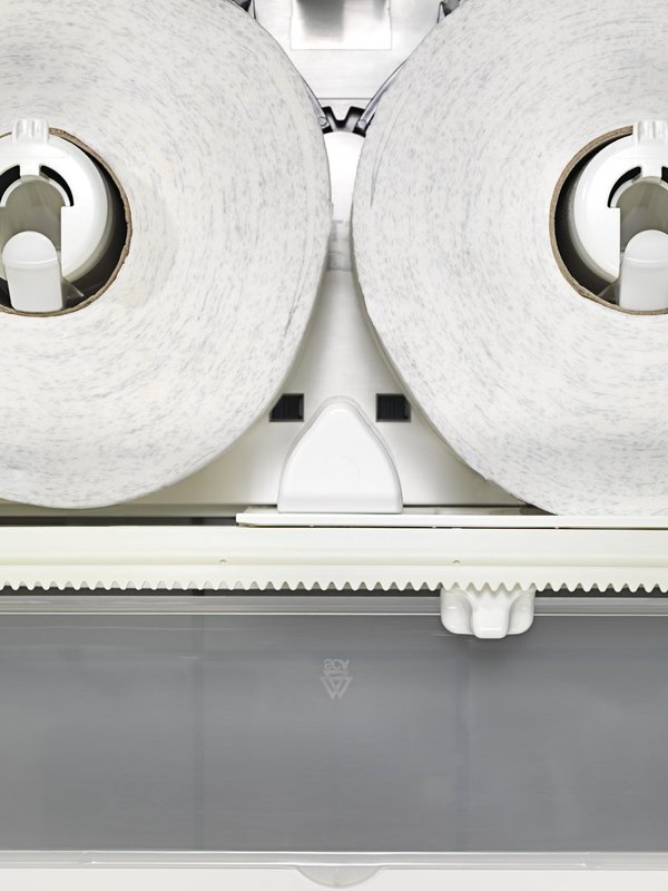 Tork Doppelrollenspender für Mini Jumbo Toilettenpapier Weiß T2