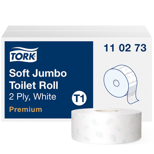 Tork weiches Jumbo Toilettenpapier Weiß T1